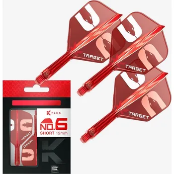 Šipka Target K-Flex Nathan Aspinall "ASP" integrované letky No6 a krátké násadky