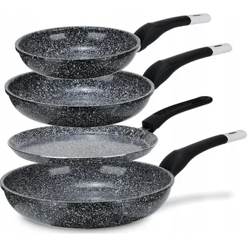 Pánev Sada pánví 4dílná Elitehoff šedá s nepřilnavým povrchem 20/24/28 cm