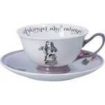Porcelánový šálek a podšálek Alice In Wonderland (cs, Kitchen Craft)