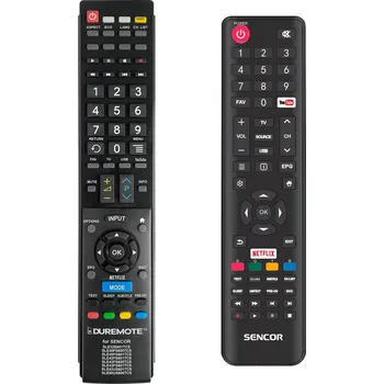 Dálkový ovladač SENCOR SLE32S600TCS, SLE32S601TCS, SLE40FS600TCS, SLE40FS601TCS, SLE42FS601TCS - dálkový ovladač duplikát