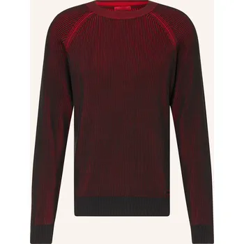 Pánský svetr Hugo Pánský Svetr Squizzo, černá / červená, XL