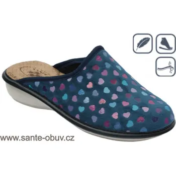 Dámská obuv SANTÉ LX/POMINO BLUE domácí obuv, papuče vel.37-41, --- - 42