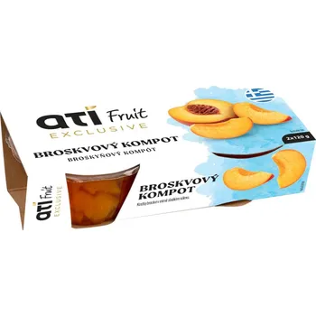 Konzervované ovoce Ati Fruit Broskvový kompot Duo pack