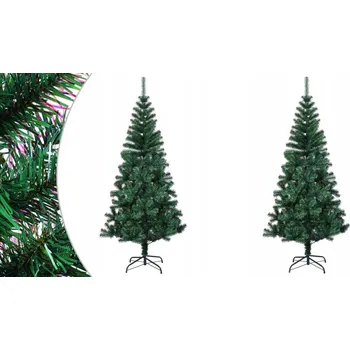 Vánoční stromek Zelený umělý vánoční stromek s opalizujícími špičkami, 210 cm