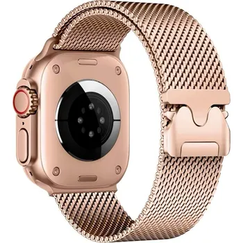 Ocelový milánský tah se sponou pro Apple Watch 38/40/41/42mm Barva: Bronzová