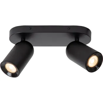 Lucide PUNCH stropní bodové svítidlo - 2xGU10 - černá