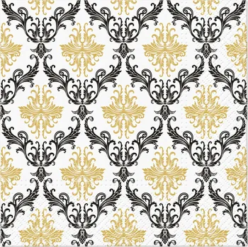 Papírový ubrousek Ubrousky "Ornament - Zlatý", PAW, 33 cm, 20 ks