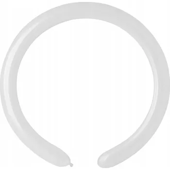 Balónek Modelovací balónek Ge.Ma.R. latexový bílý matný 5 palců 100 ks