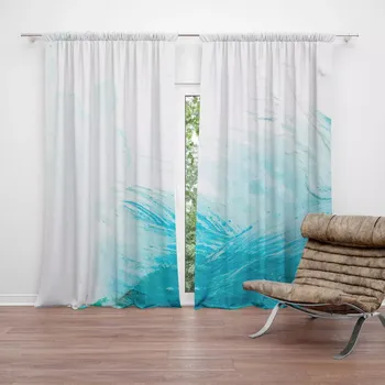 Závěs Sablio Závěs Abstraktní barvy: 2ks 140x250cm