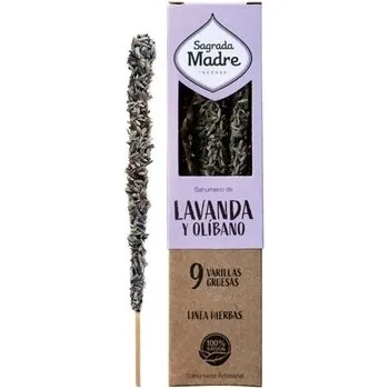 Vonná tyčinka Vonné tyčinky Sagrada Madre Levandulové květy a Olibanum