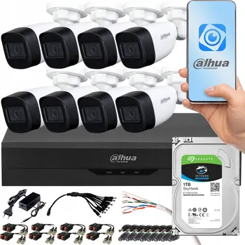 Bezpečnostní kamera DAHUA Sada kamer pro monitoring, 8x kamera