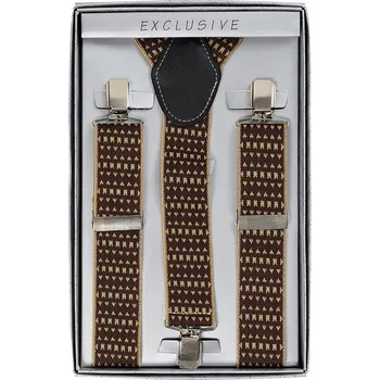 Dámské oblečení GREG hnědé kšandy ke kalhotám