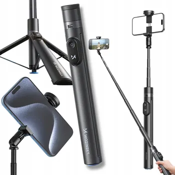 SELFIE TYČ STATIV NA TELEFON VYSOKÝ BLUETOOTH KIJEK TRIPOD DRŽÁK DLOUHÝ