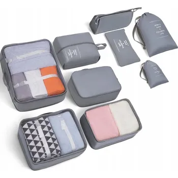 Organizér oblečení Cestovní organizéry do kufru, tašky a skříně na oblečení, sada 9 ks