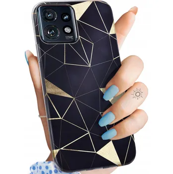 Pouzdro na mobilní telefon Hello Case pro Motorola Edge 40 zlatý Zadní Kryt