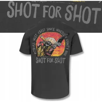 Tričko Pitbull Shot For Shot 170 grafitové velikosti L