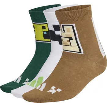 PONOŽKY ADIDAS MINECRAFT 3 PÁRY KA9902 VEL. 31-33