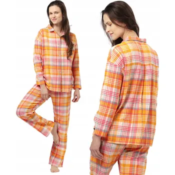 Dámské pyžamo Key dámské pyžamo bavlna oranžové velikost L