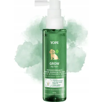 Vlasová regenerace YOPE Hřejivé noční sérum-kúra pro růst vlasů GROW my hair 110 ml