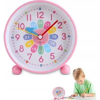 Budík Budík pro holky a kluky, analogové dětské hodiny, dárek k narozeninám