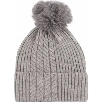 Čepice Zimní čepice s zavíracími špendlíky šedá Agrafka univerzální velikost