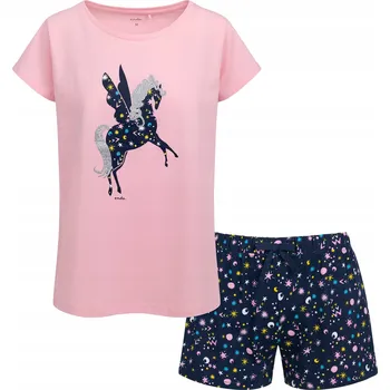 Dámské pyžamo Dámské pyžamo bavlněné L růžové s jednorožcem Endo