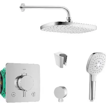 Sprchový set SANITINO - Sprchový set s termostatem a tělesem pod omítku Hansgrohe, příslušenství kielle, chrom SANI21HKK016