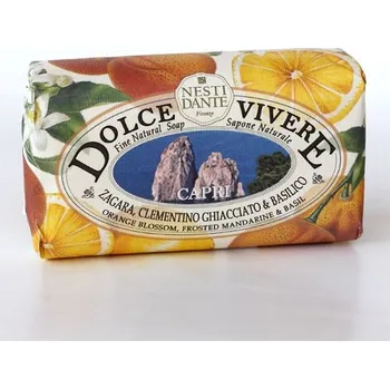 Mýdlo Mýdlo Dolce vivere Capri - pomerančový květ, bazalka 250g