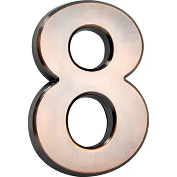 Domovní cedule Číslo domovní samolepící ABS 70x100mm bronz #8