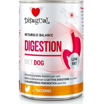 Krmivo pro psa Disugual mokré krmivo pro psy při pankreatitidě DIGESTIVE LOW FAT krůta 400 g