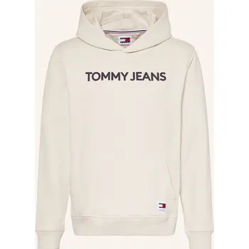 Pánská mikina Tommy Jeans Pánská Mikina S Kapucí, krémová, L