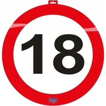 Obraz Znak na dveře Folat 18. narozeniny 47 cm