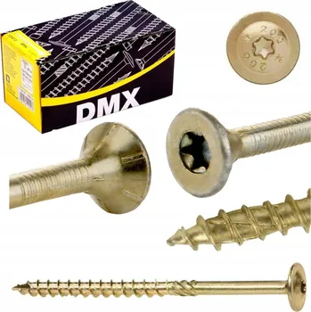 Vrut Tesařské vruty s talířovou hlavou DMX 5x70 TORX 200 ks