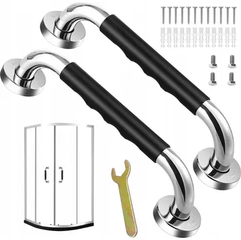 KOUPELNOVÉ MADLO NA ZEĎ PROTIUKLUZOVÉ CHROMOVANÉ OCEL 33,5 CM