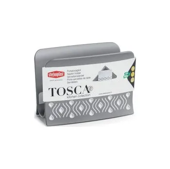 Plastový stojánek na ubrousky Tosca bílý/šedý