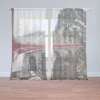 Záclona Sablio Záclony Vlak na mostě 2: 2ks 150x250cm