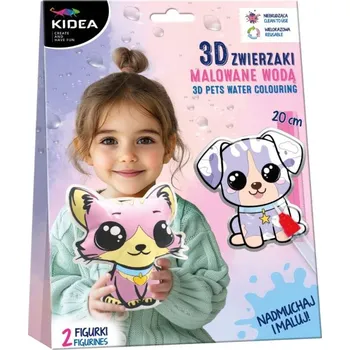 omalovánky Malování vodou 3D Zvířátko ,,Nafoukej a maluj,,