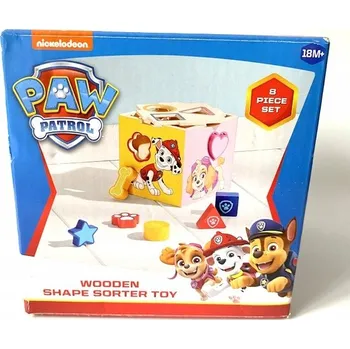 ostatní stavebnice Tlapková patrola Dřevěný třídič tvarů STAVEBNICE Dřevěné kostky