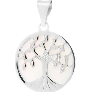 Přívěsek Přívěsek bílé zlato Strom života s perletí - 2