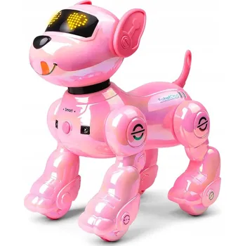 Robot VATOS Interaktivní robotický pes na dálkové ovládání, programovatelné štěně Růžová