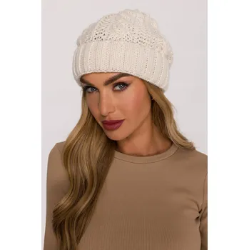 Čepice MOE zimní čepice beanie bílá, univerzální velikost