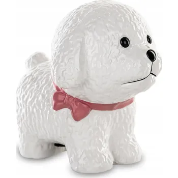Figurka Pokladnička Art-Pol pes keramická bílá