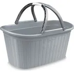 Košík na prádlo Elegance 35l, šedý