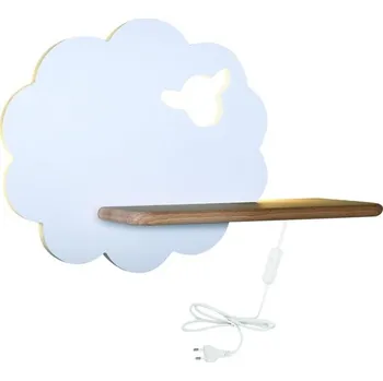 Nástěnné svítidlo Dětská LED lampička na zeď do zásuvky SHEEP - 5W, 4000K (denní bílá), bílá