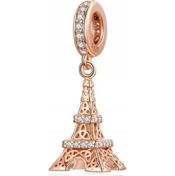 Přívěsek Stříbrný přívěsek Eiffelova věž Paříž růžové zlato stříbro 925