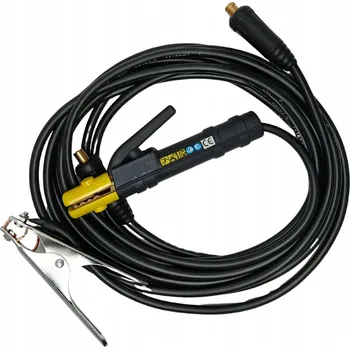 Svářečka Svařovací kabely 25mm MMA elektrodové zemnící 4m sada Cu Měď