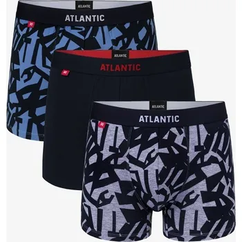 Boxerky 3-BALENÍ Pánské boxerky bavlna Atlantic 3MH-022 M