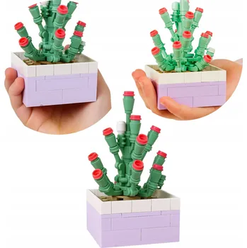 ostatní stavebnice KVĚTINOVÉ STAVEBNICE DÁREK STAVEBNÍ SADA KVĚTIN 3D PRO DĚTI 147 dílů 748-8