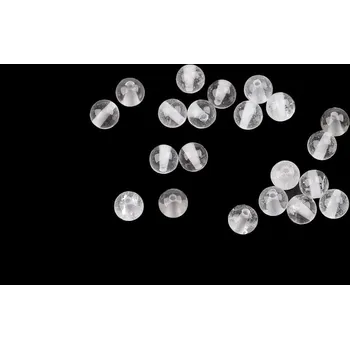 Korálek Křišťál, minerální korálky Ø 4mm Varianta: křišťál, Balení: 100 ks