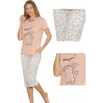 Dámské pyžamo Morella dámské pyžamo bavlna oranžové, velikost L